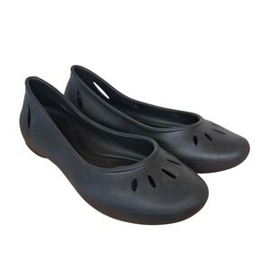 Crocs Kadee Ballet Flats Womens‎ Size 9 Black Slip-On Comfort Water Shoes